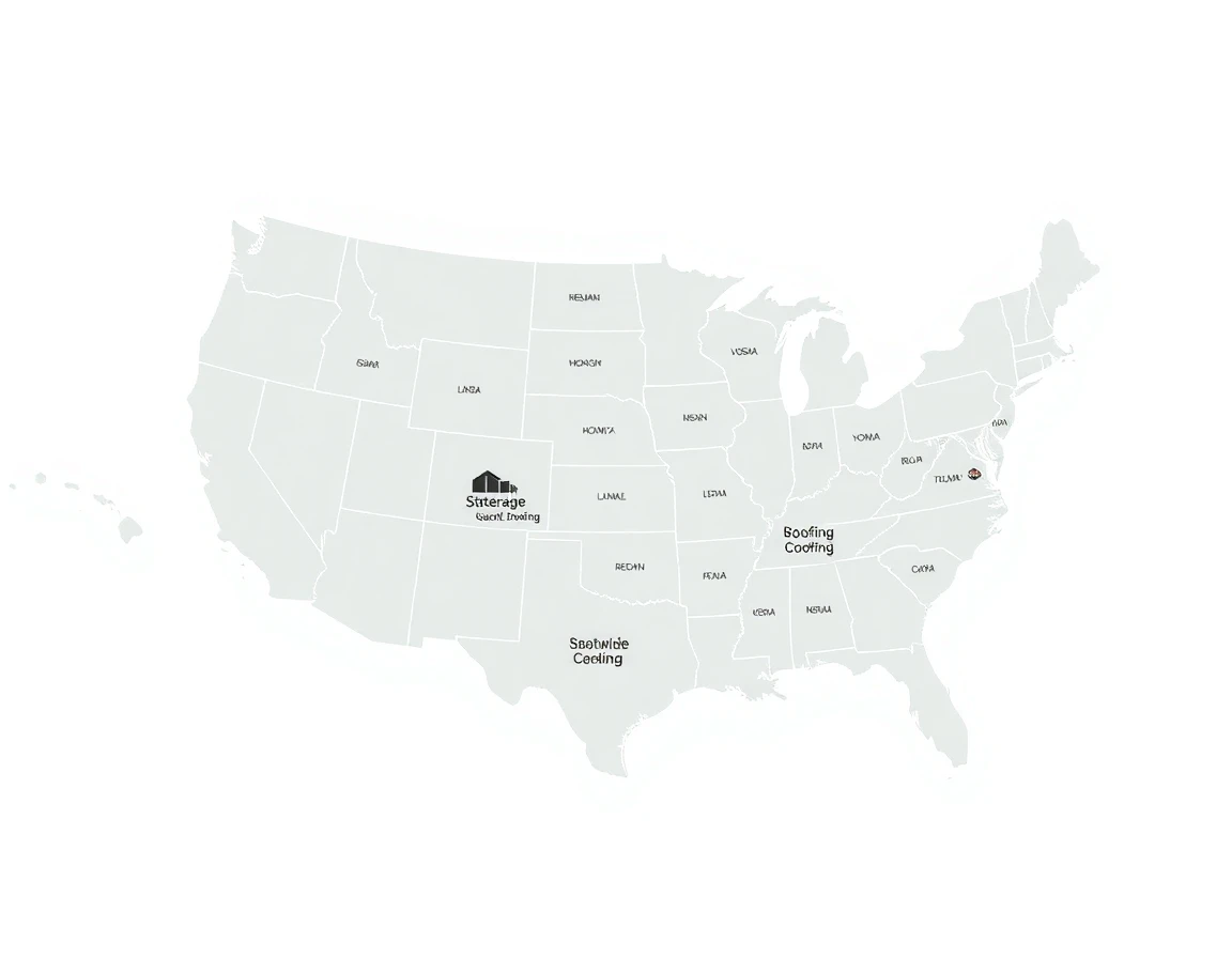 Roofing Service Areas Map